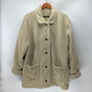 Carlo Briani Sherpa Reversible Anorak Jacket southwestern cozy comfy cabin sz xl